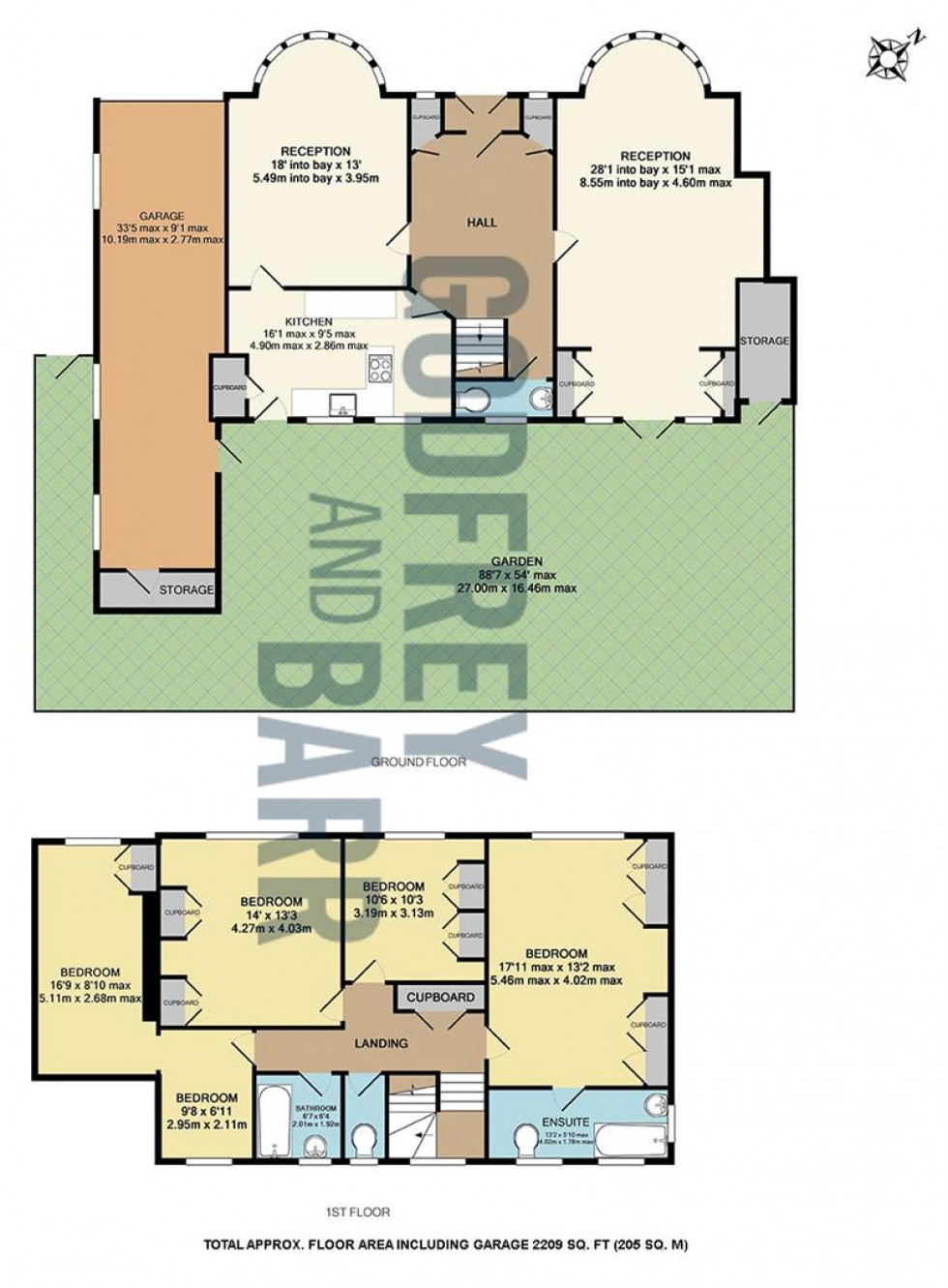 Floorplan for Norrice Lea, Hampstead Garden Suburb