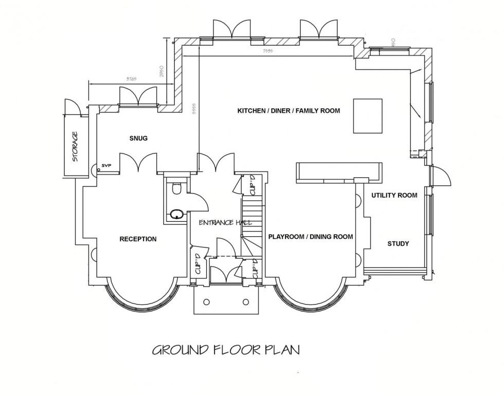 Floorplan for Norrice Lea, Hampstead Garden Suburb