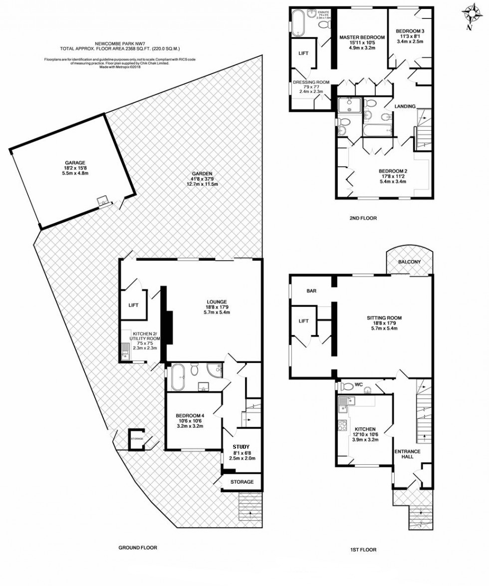 Floorplan for Newcombe Park, Mill Hill