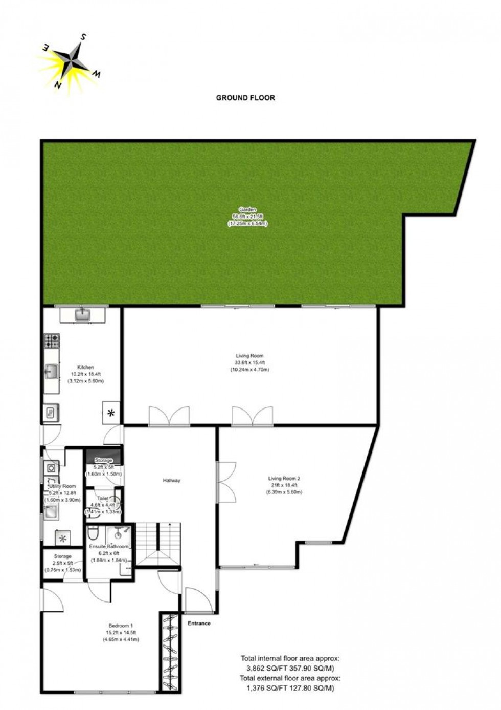 Floorplan for Brinsdale Road, Hendon