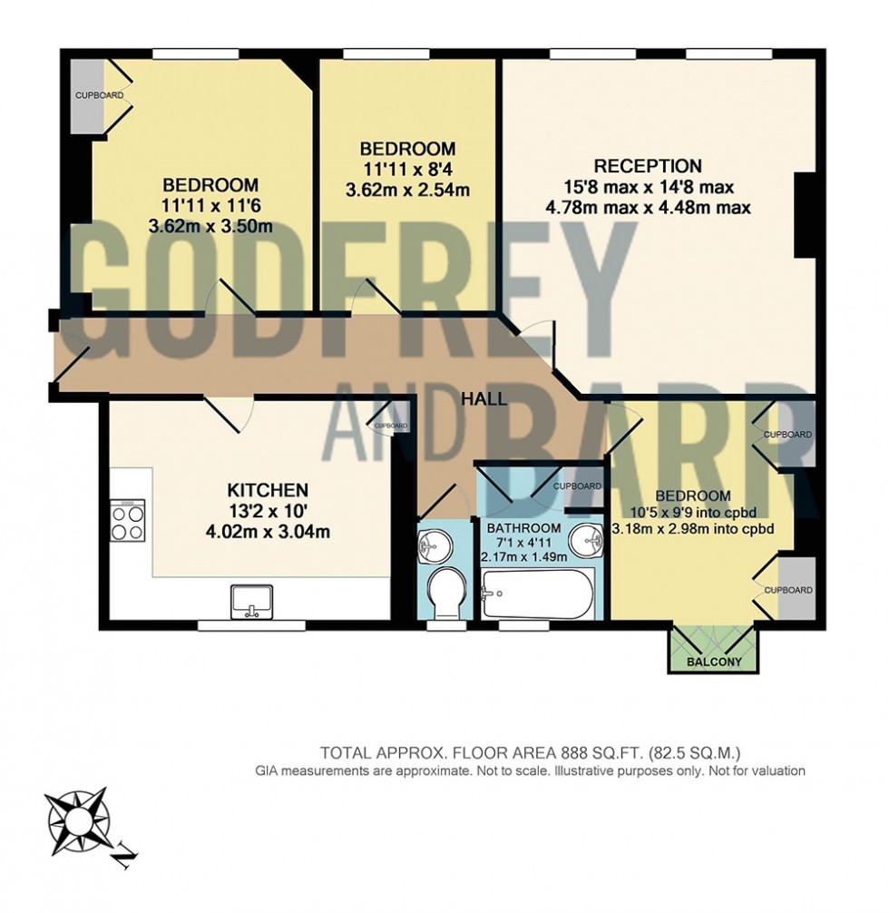 Floorplan for Temple Fortune Lane, Hampstead Garden Suburb