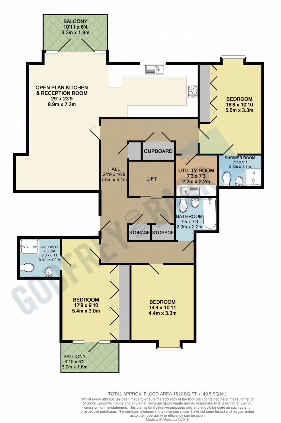 Floorplan for Hope Close, Hendon