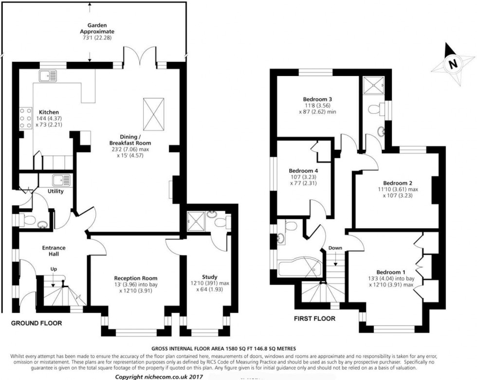 Floorplan for Bunns Lane, Mill Hill