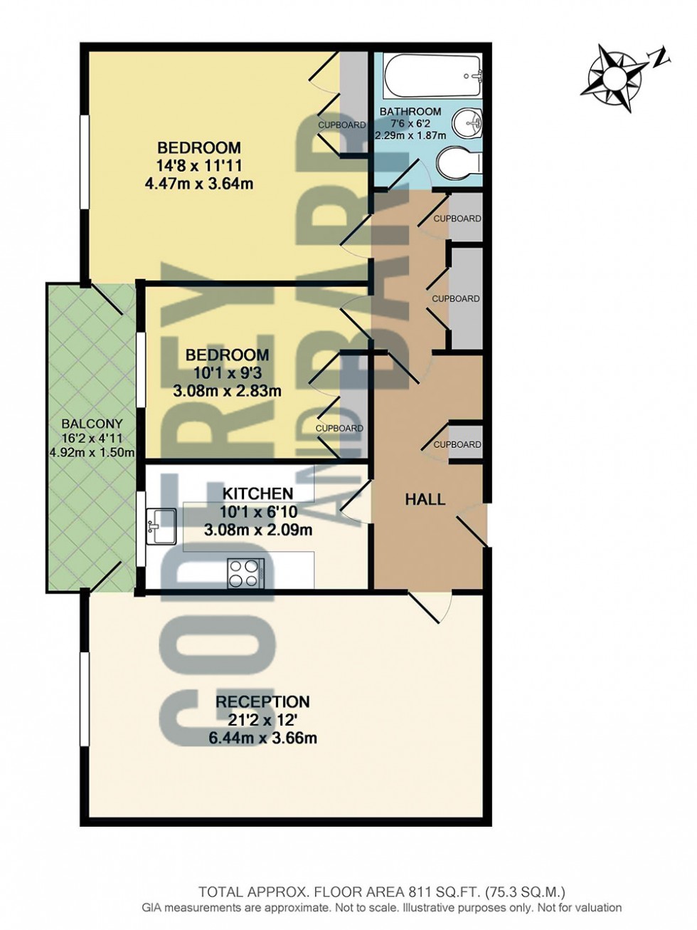 Floorplan for Heathfielde, Hampstead Garden Suburb