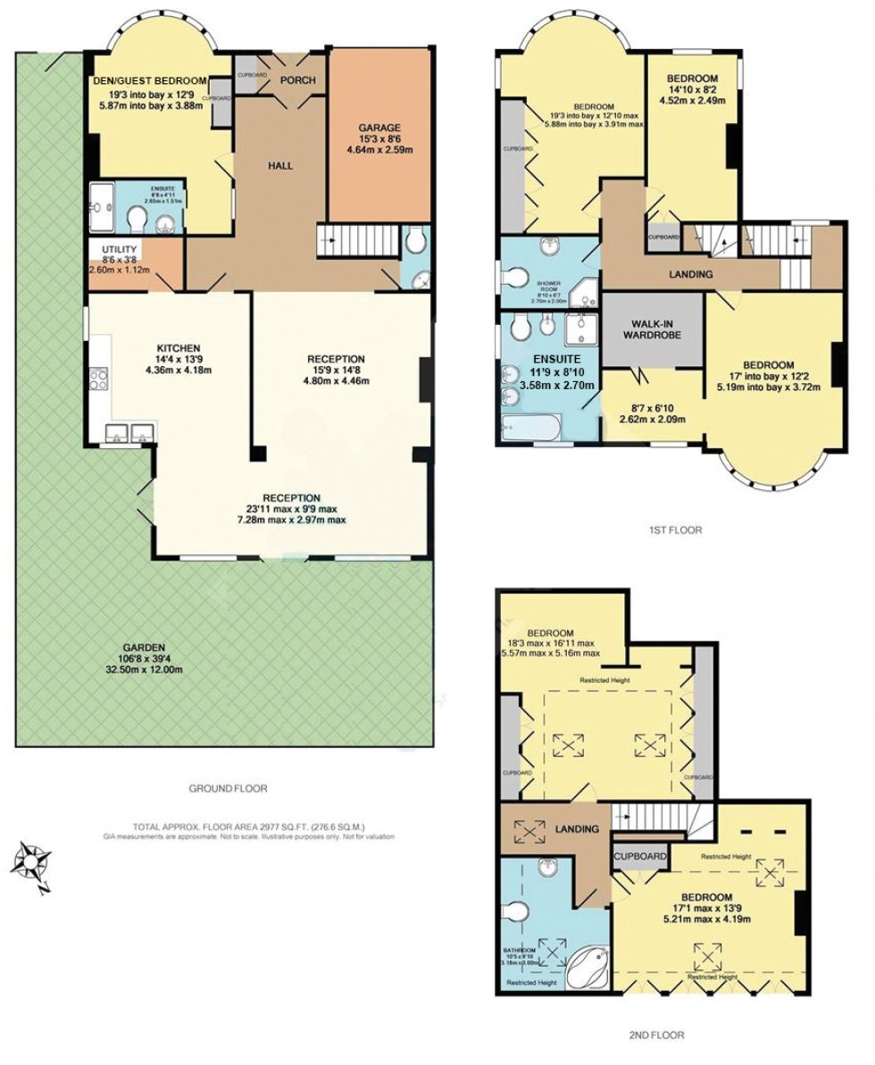 Floorplan for Bancroft Avenue, Hampstead Garden Suburb borders/ East Finchley