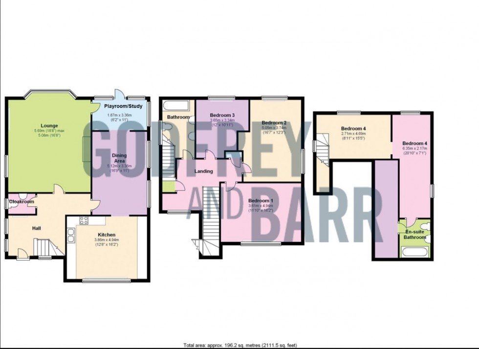 Floorplan for Bigwood Road, Hampstead Garden Suburb