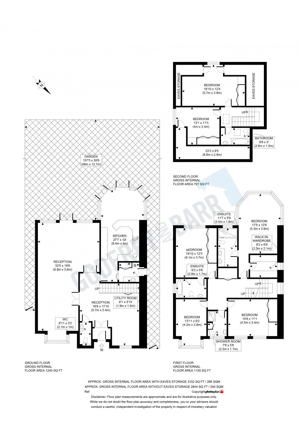 Floorplan for Uphill Road, Mill Hill