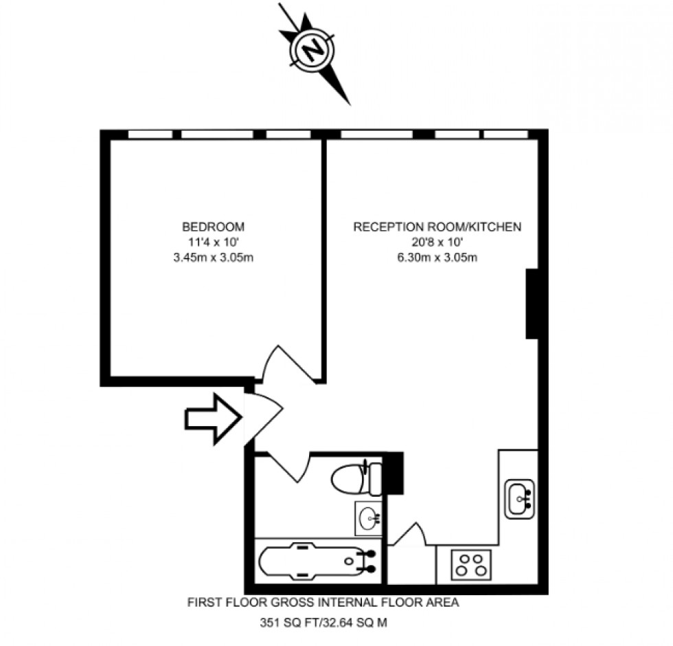 Floorplan for Dollis Road, Mill Hill