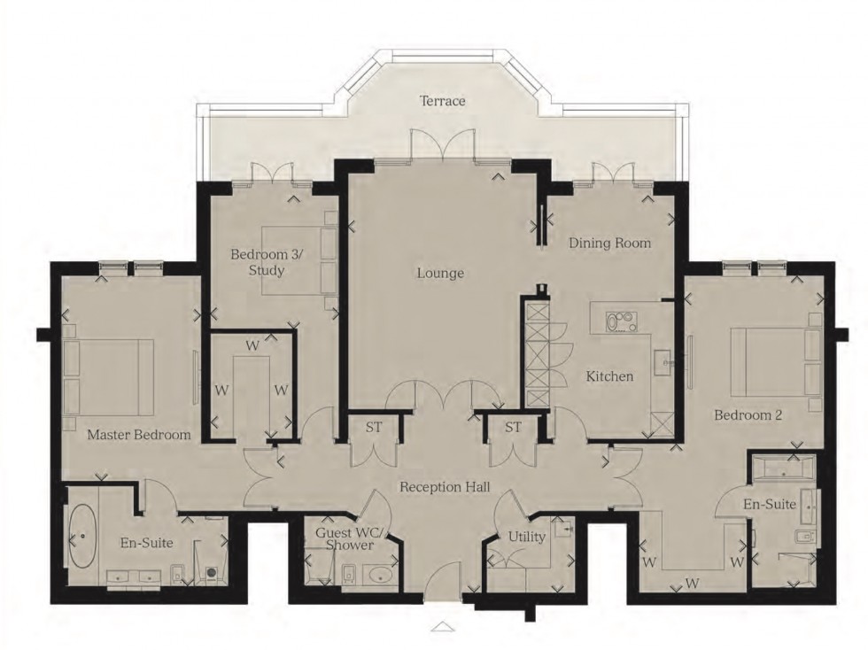 Floorplan for Cockfosters Road, Hadley Wood