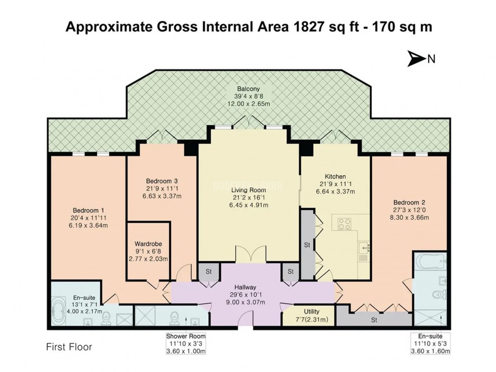 Floorplan for Cockfosters Road, Hadley Wood