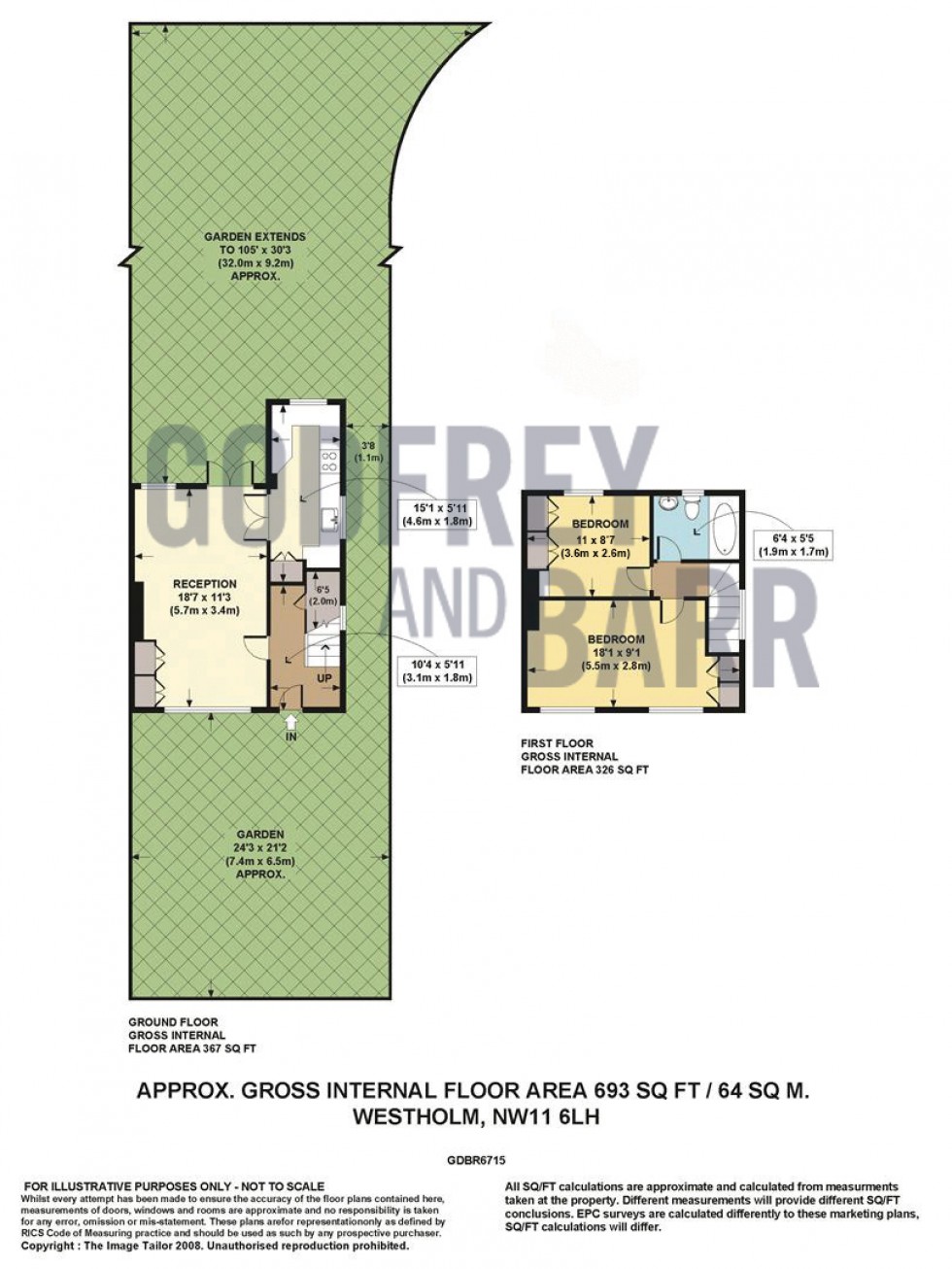 Floorplan for Westholm, Hampstead Garden Suburb