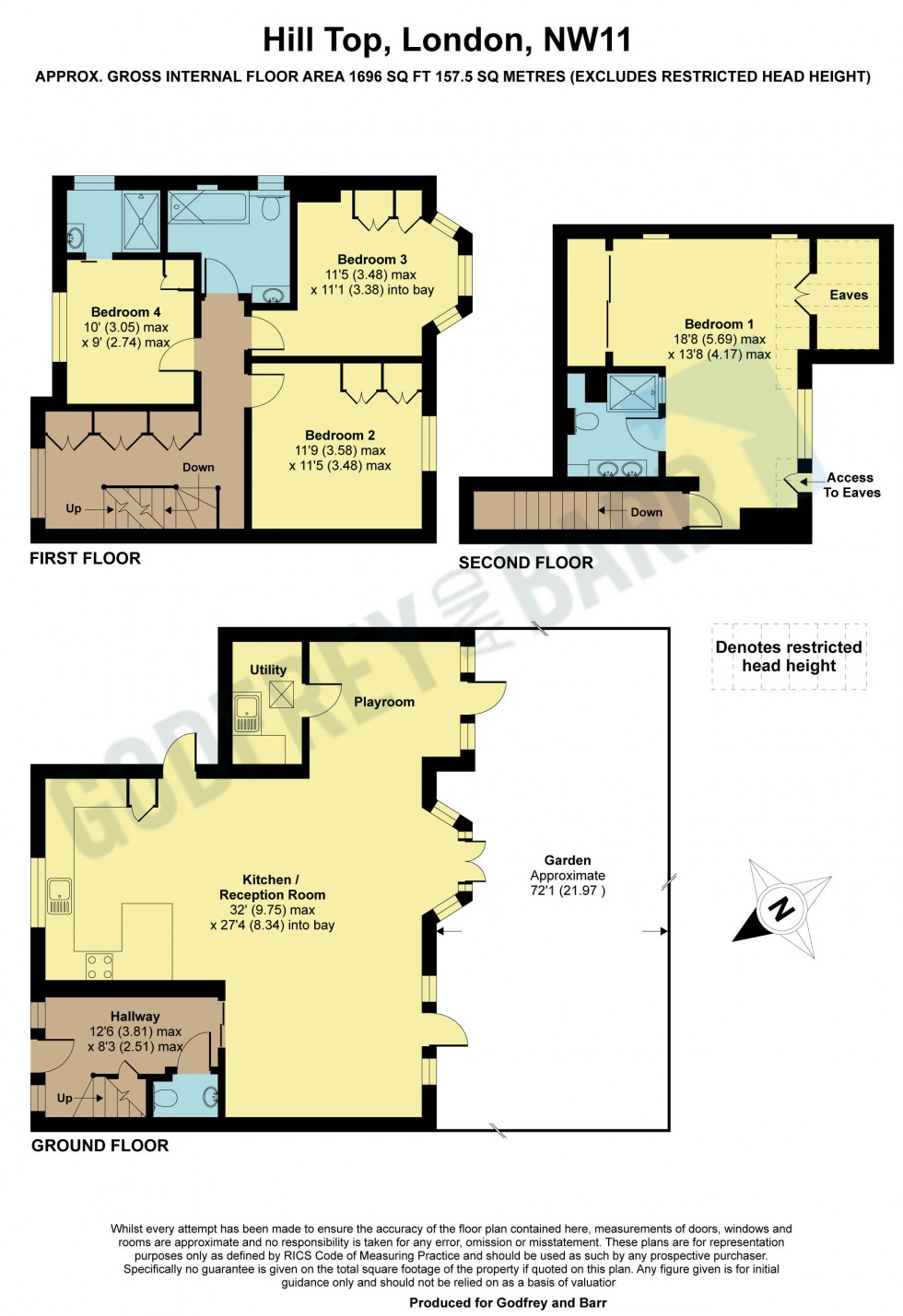 Floorplan for Hampstead Garden Suburb, London