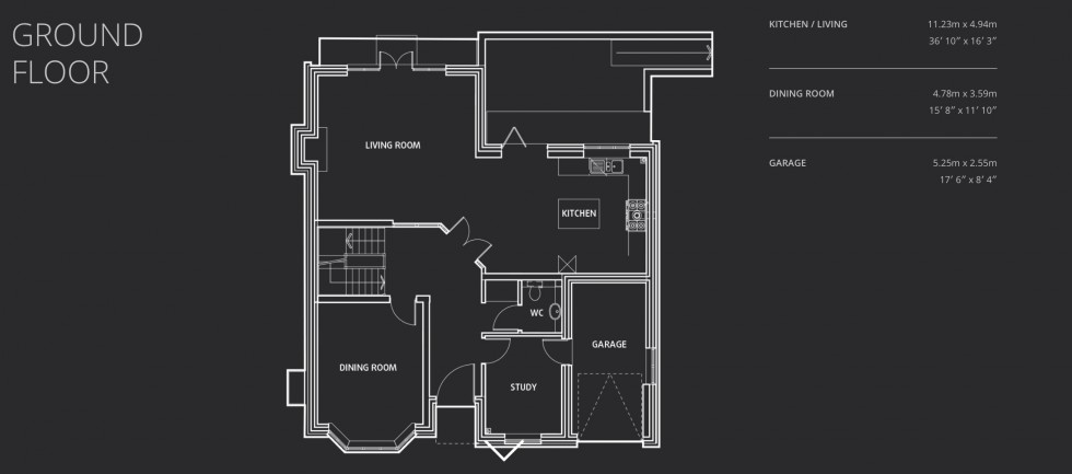 Floorplan for Fitzalan Road, Finchley