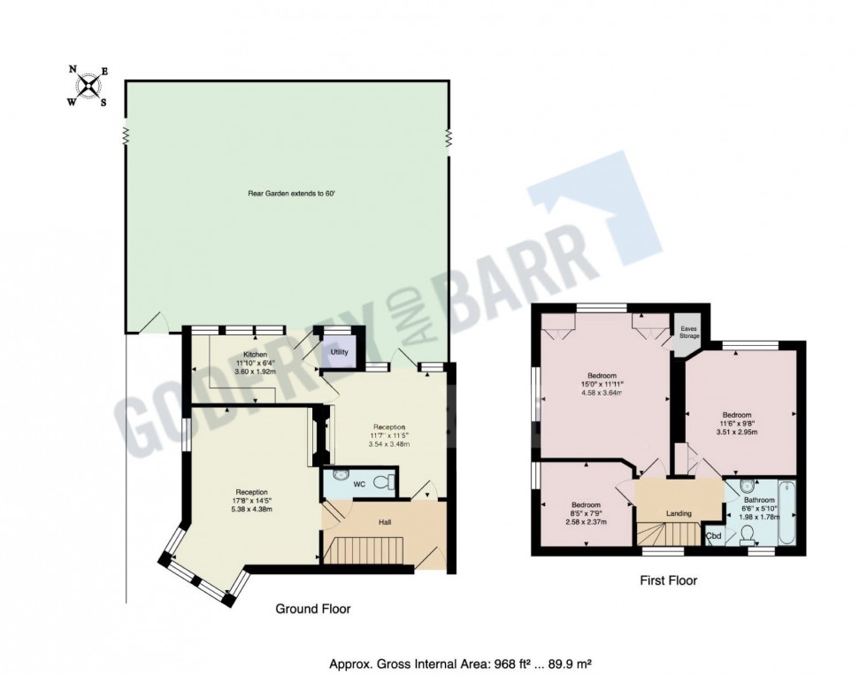 Floorplan for Midholm, Hampstead Garden Suburb