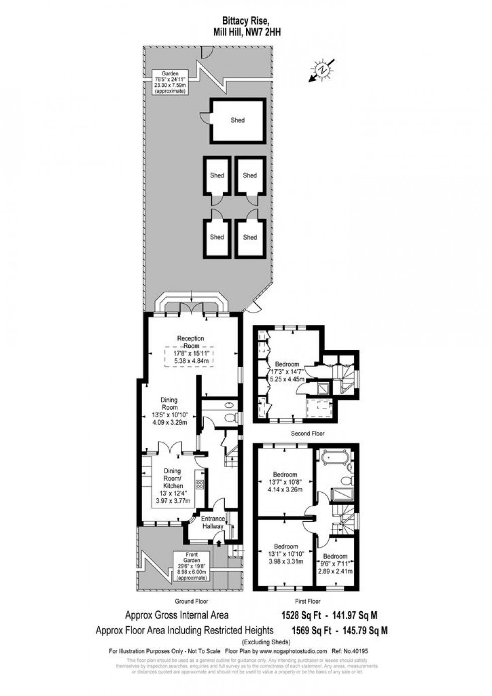 Floorplan for Bittacy Rise, Mill Hill