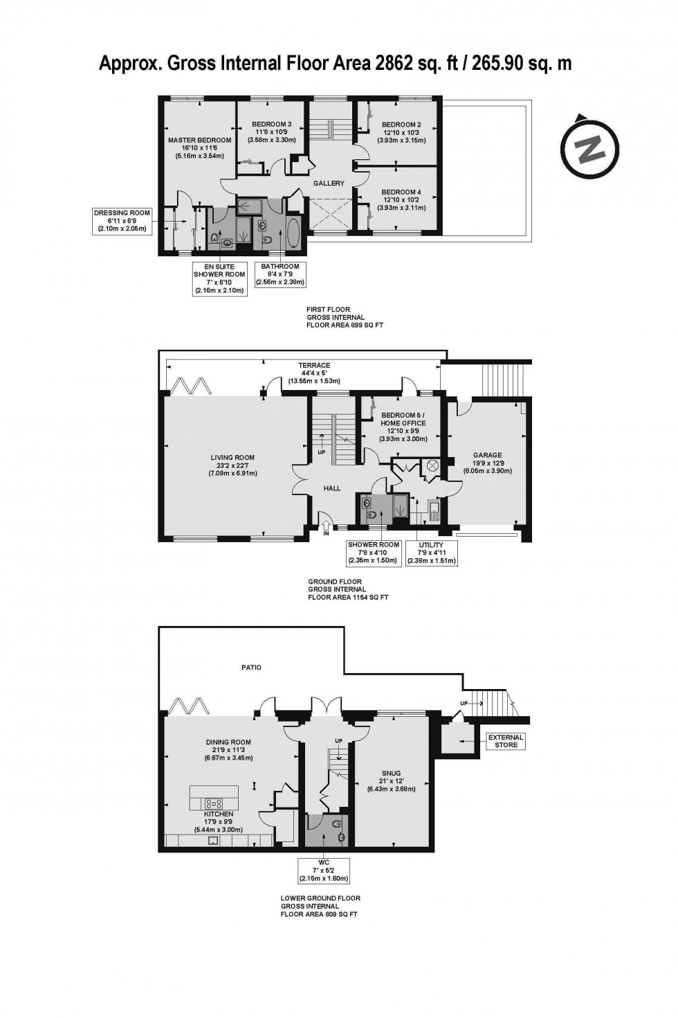 Floorplan for The Ridgeway, Mill Hill VIllage