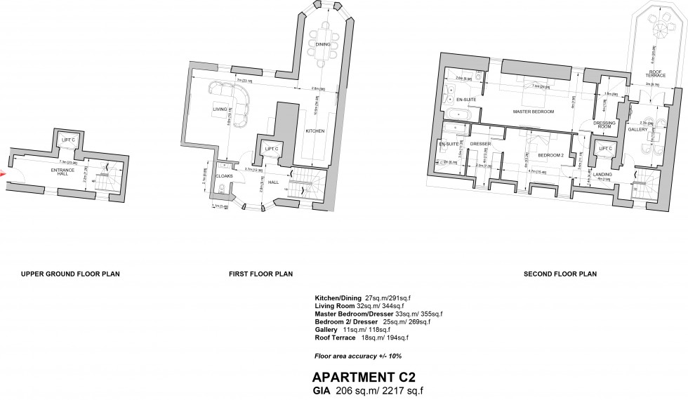 Floorplan for Rosary Manor, The Ridgeway, Mill Hill Village