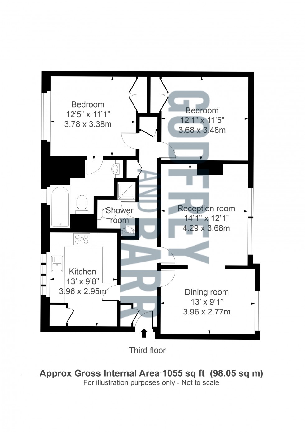 Floorplan for Belvedere Court, Hampstead Garden Suburb