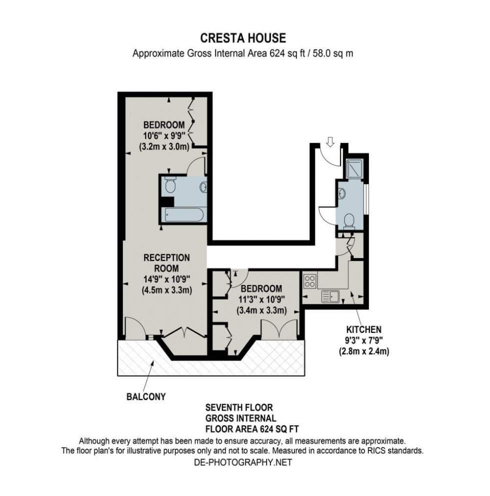 Floorplan for Finchley Road, 133 Finchley Road, Swiss Cottage