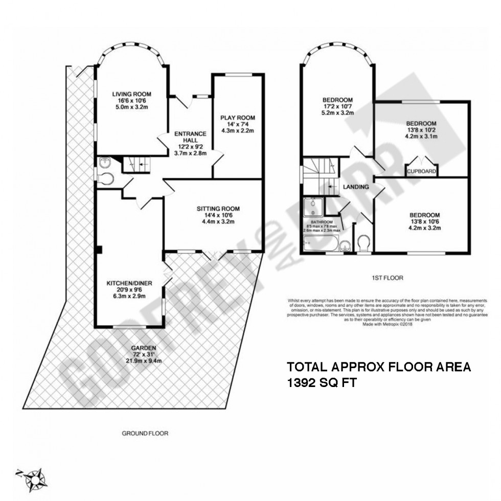 Floorplan for Hankins Lane, Mill Hill