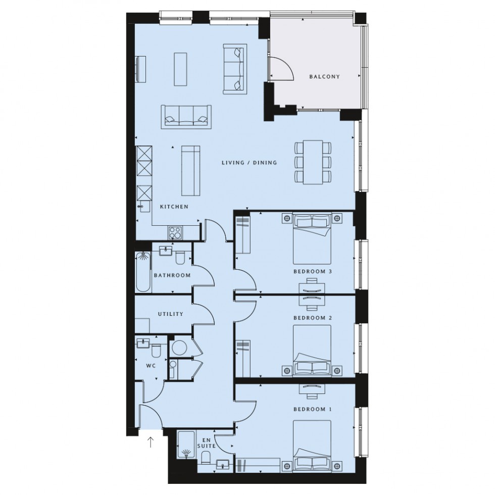 Floorplan for Ridgeway Views, Mill Hill VIllage