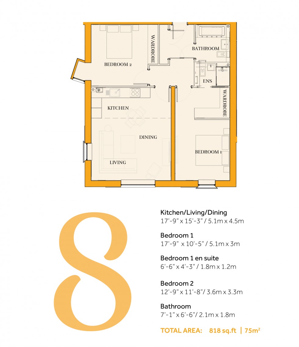 Floorplan for Grenville Place, Mill Hill