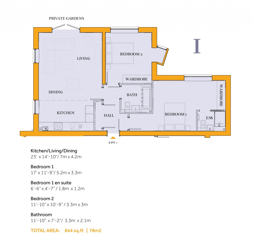 Floorplan for Grenville Place, Mill Hill