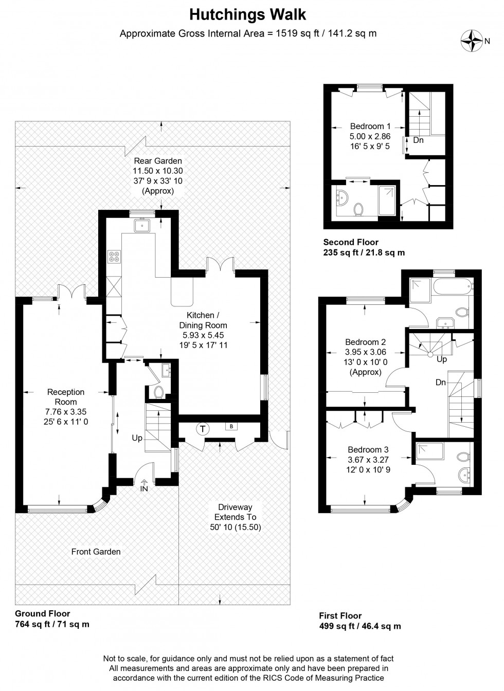 Floorplan for Hutchings Walk, Hampstead Garden Suburb