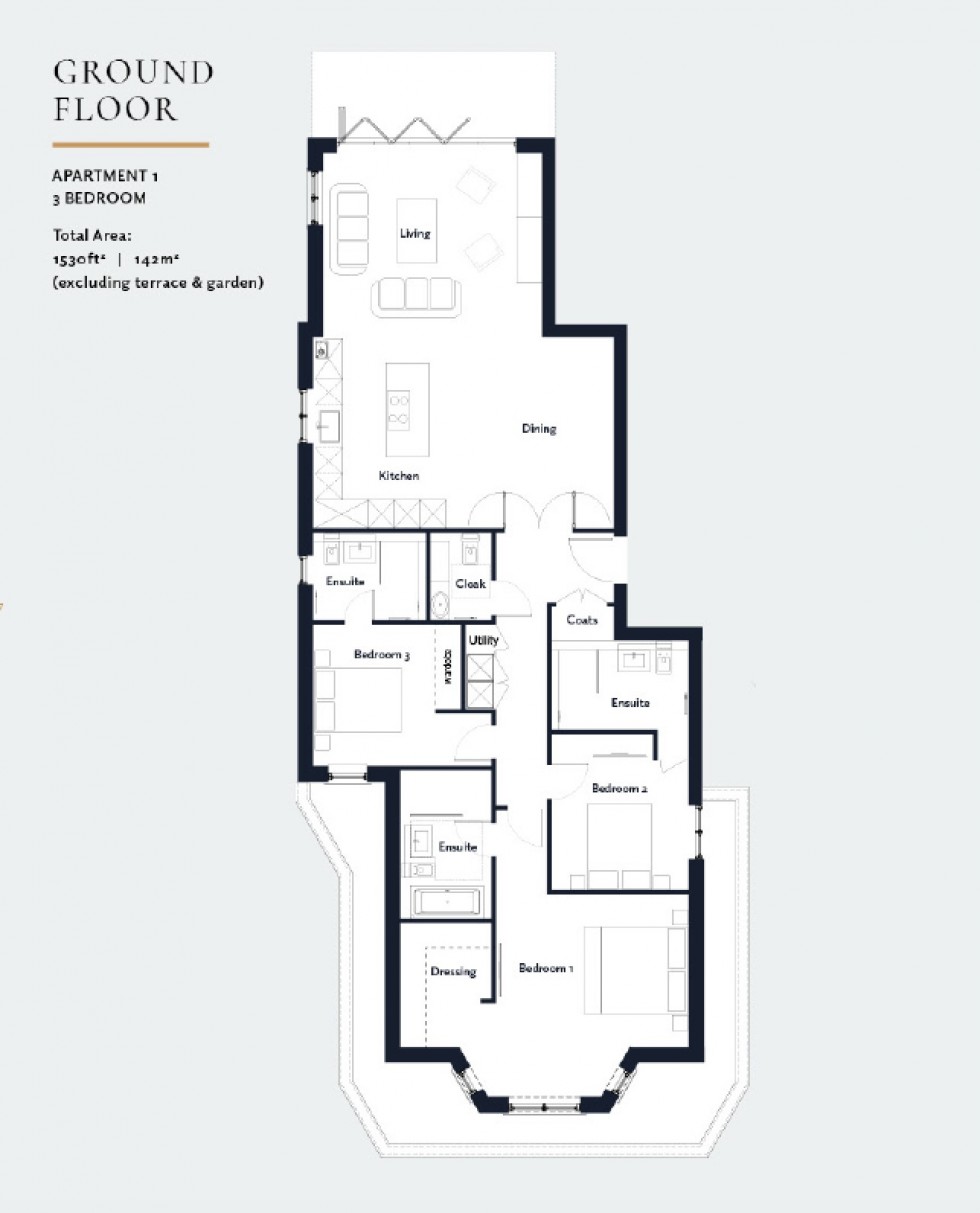 Floorplan for Beechwood Avenue, Finchley