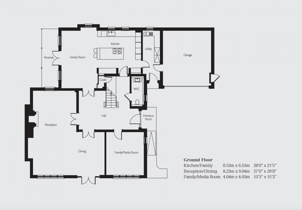 Floorplan for Wood Farm, Stanmore