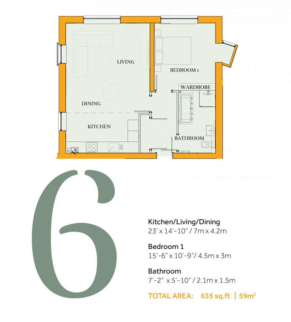 Floorplan for The Project, Mill Hill