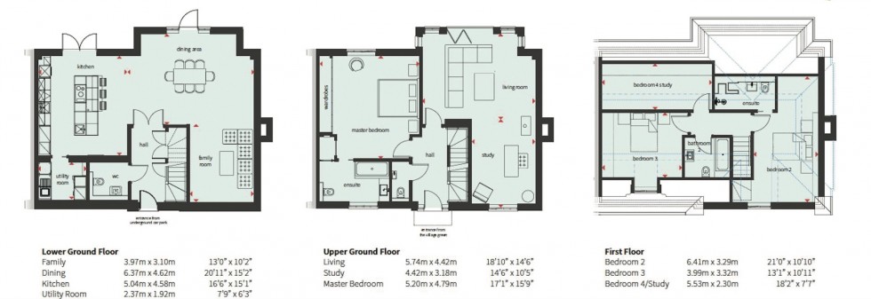 Floorplan for Hill end Green, Mill Hill VIllage