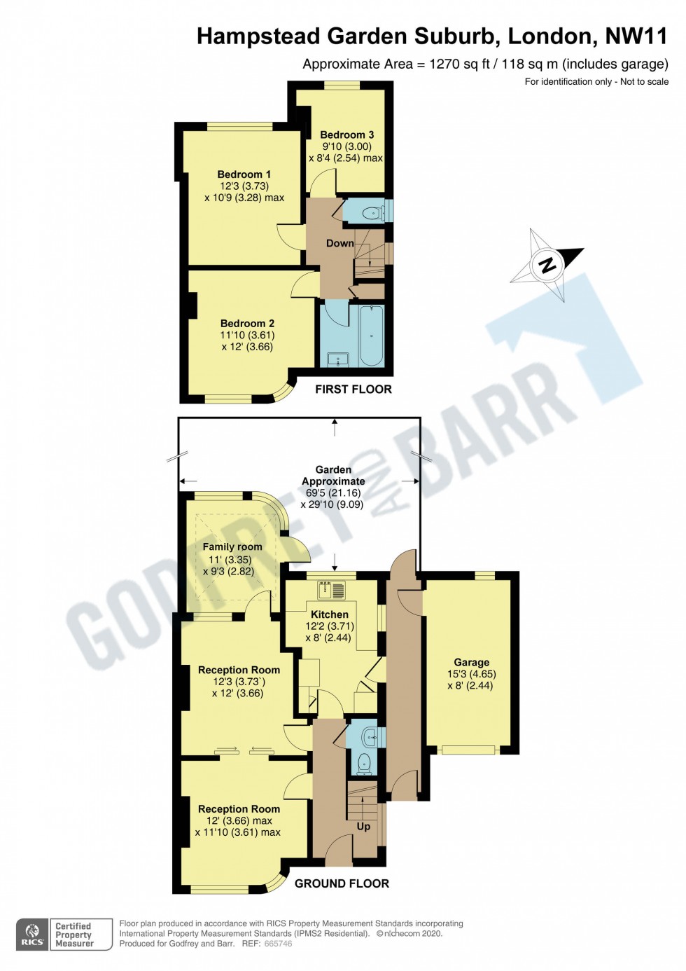 Floorplan for Hutchings Walk, Hampstead Garden Suburb