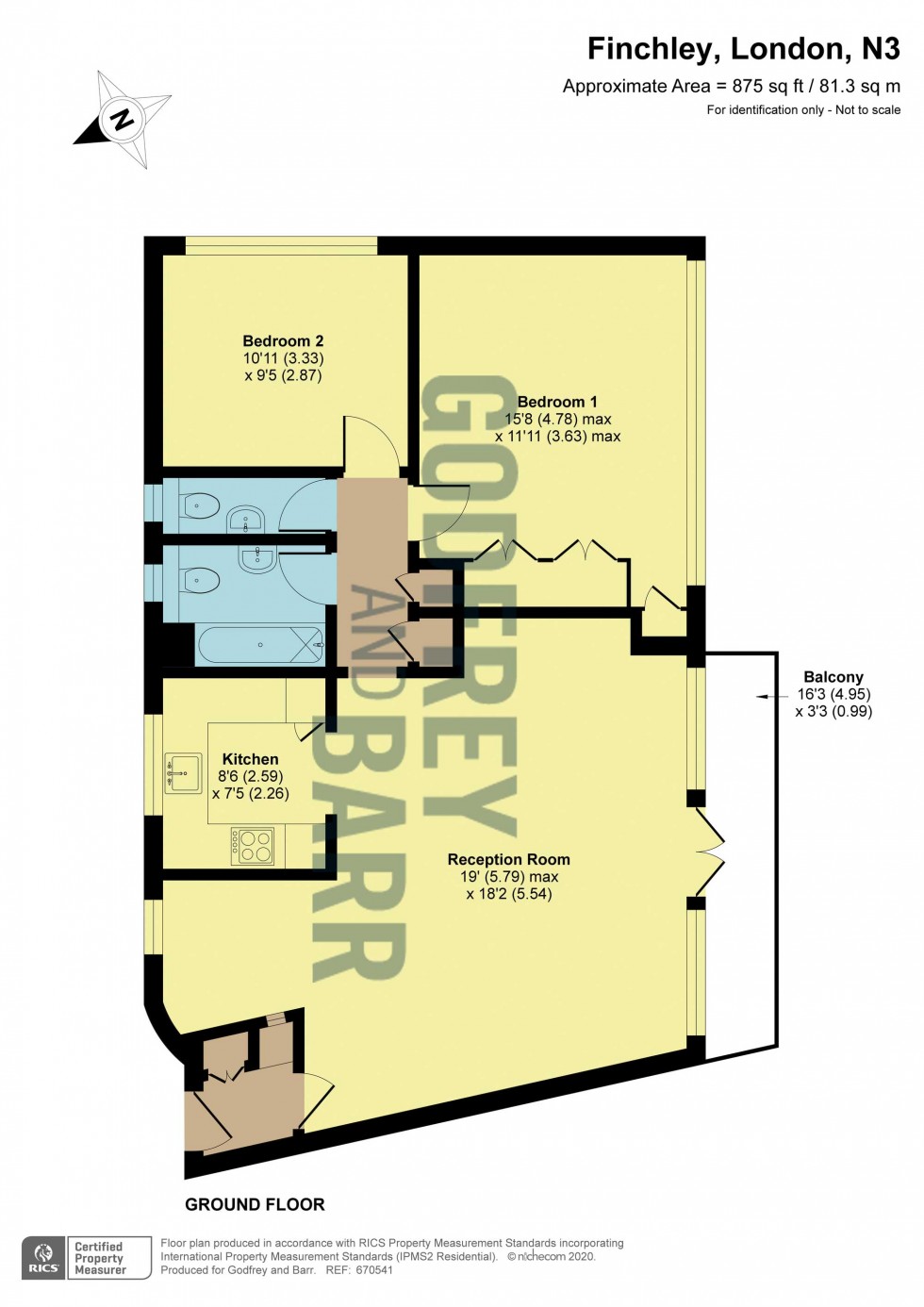 Floorplan for Chessington Lodge, Finchley