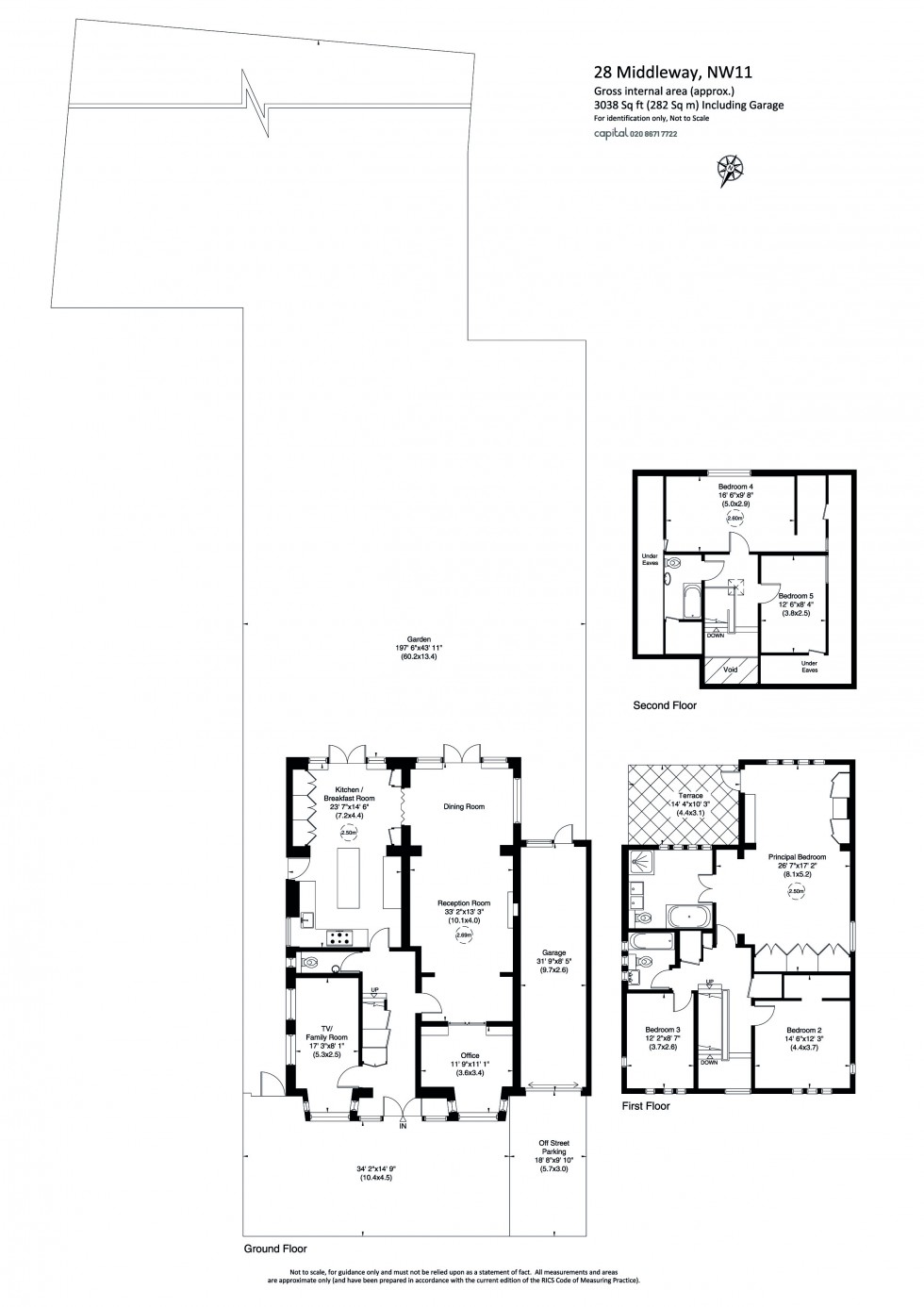 Floorplan for Middleway, Hampstead Garden Suburb