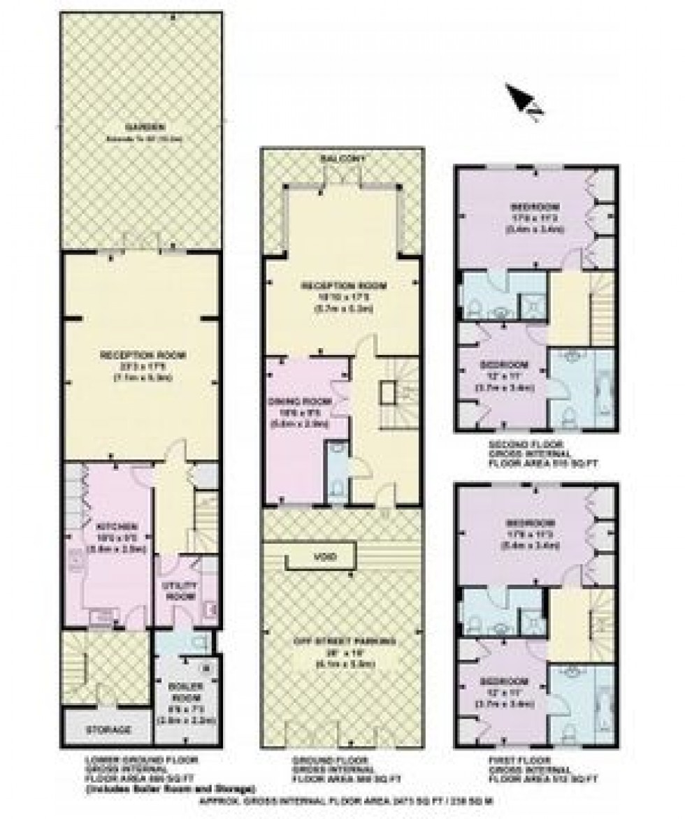 Floorplan for Harley Road, Swiss Cottage