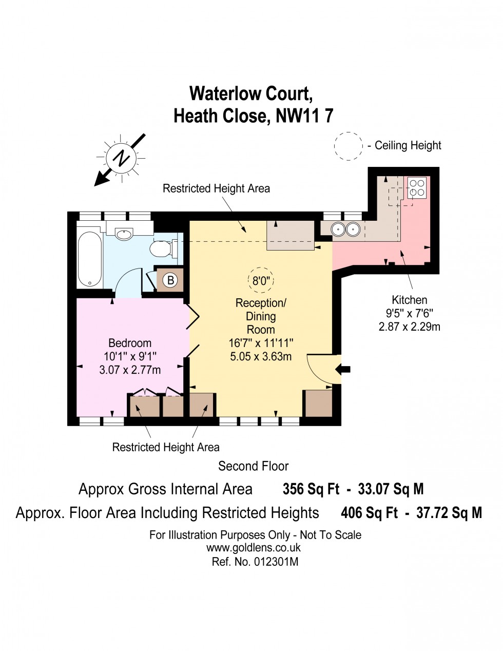 Floorplan for Heath Close, Hampstead Garden Suburb