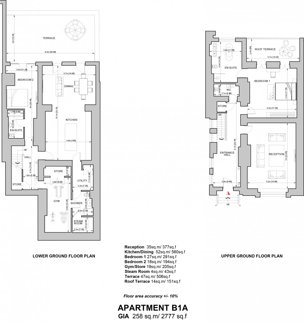 Floorplan for Rosary Manor, The Ridgeway, Mill Hill VIllage