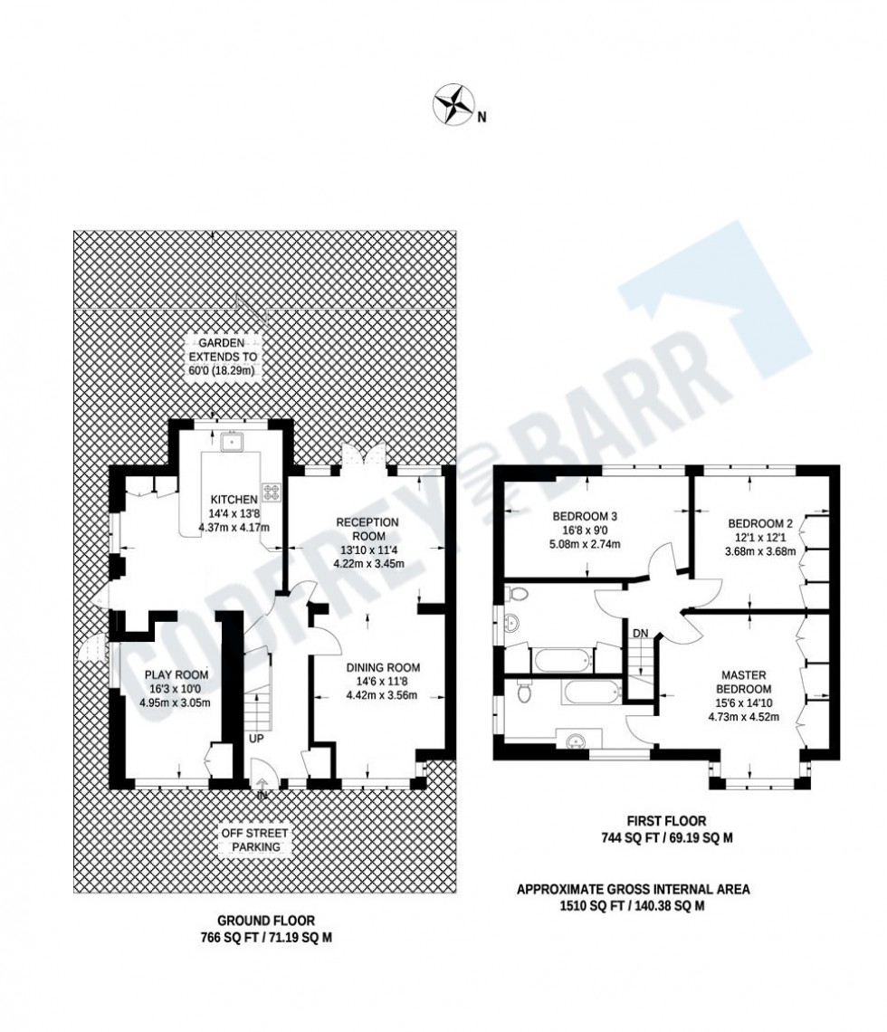 Floorplan for Wentworth Road, Temple Fortune