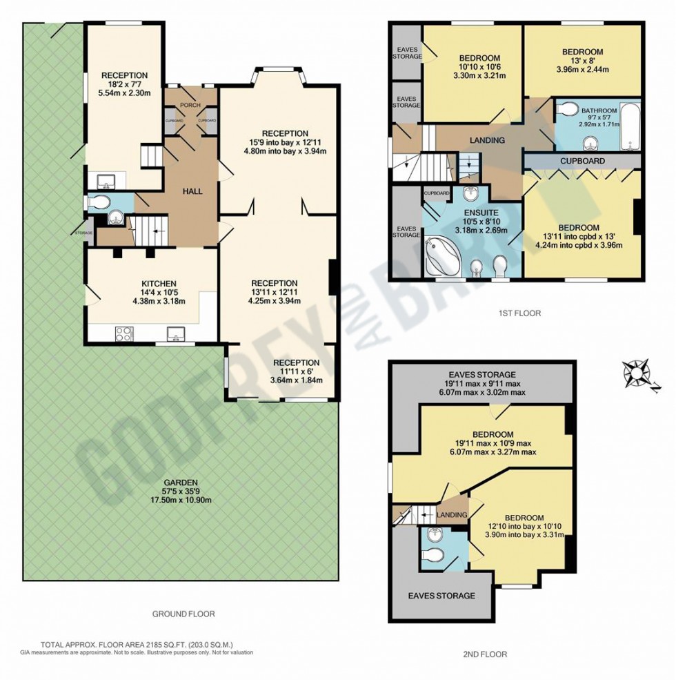 Floorplan for Totnes Walk, Hampstead Garden Suburb