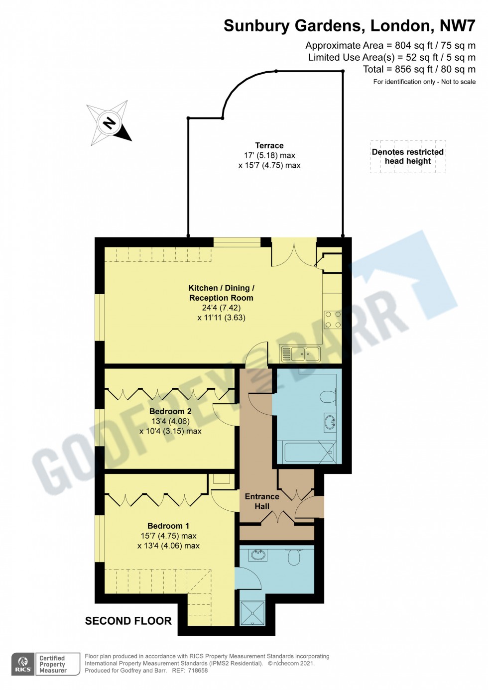 Floorplan for Merillion Court, Mill Hill