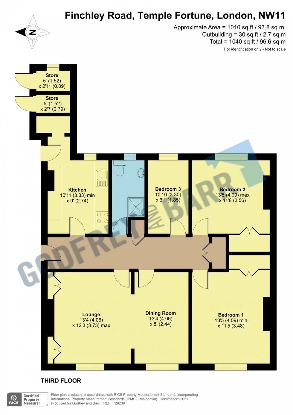 Floorplan for Dudley Court, Temple Fortune