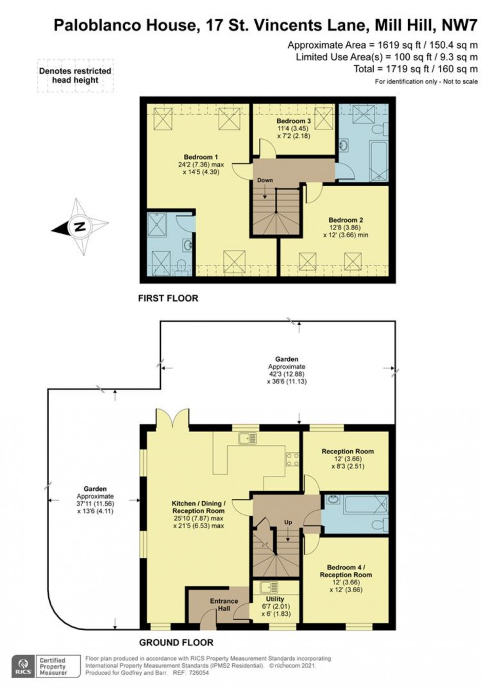 Floorplan for St. Vincents Lane, Mill Hill