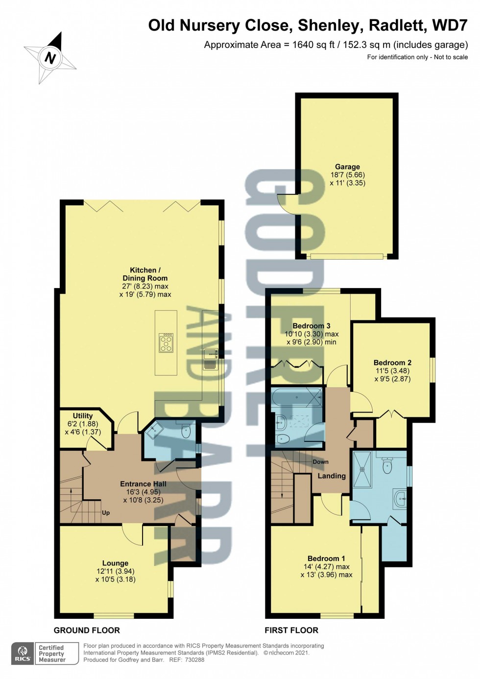 Floorplan for Old Nursery Close, Shenley, Radlett