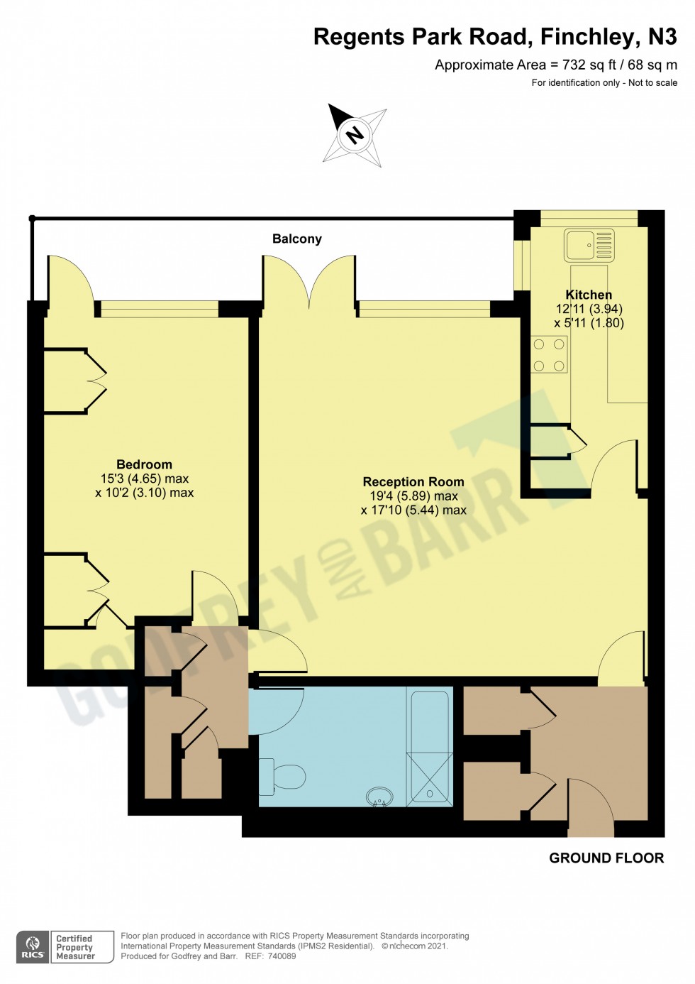 Floorplan for Embassy Lodge, Finchley