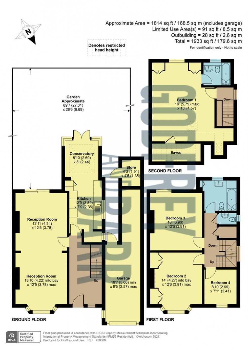 Floorplan for Highwood Hill, Mill Hill