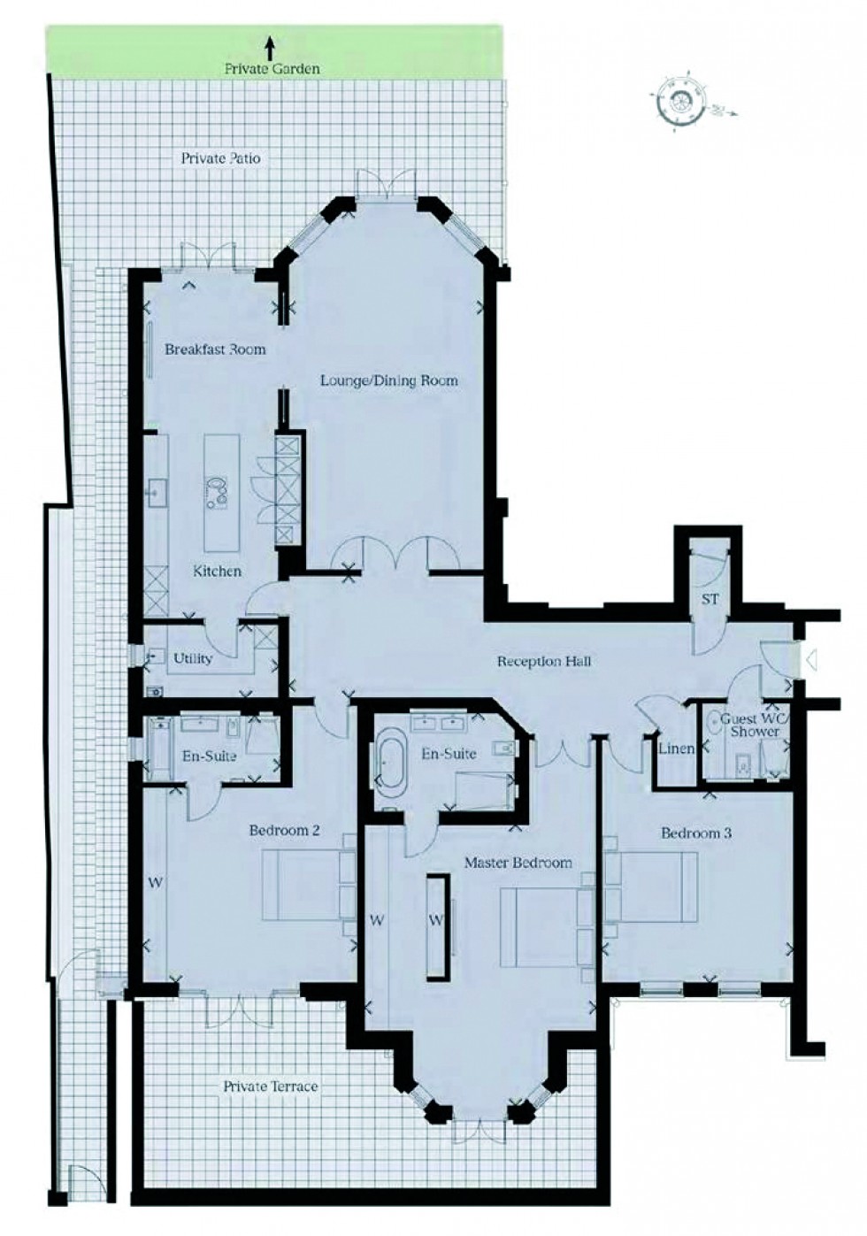 Floorplan for Renaissance, Hadley Wood