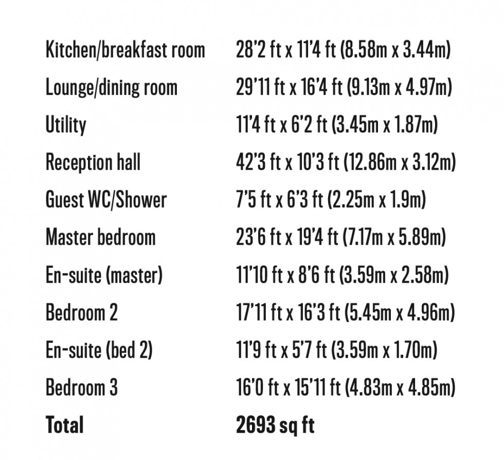 Floorplan for Renaissance, Hadley Wood