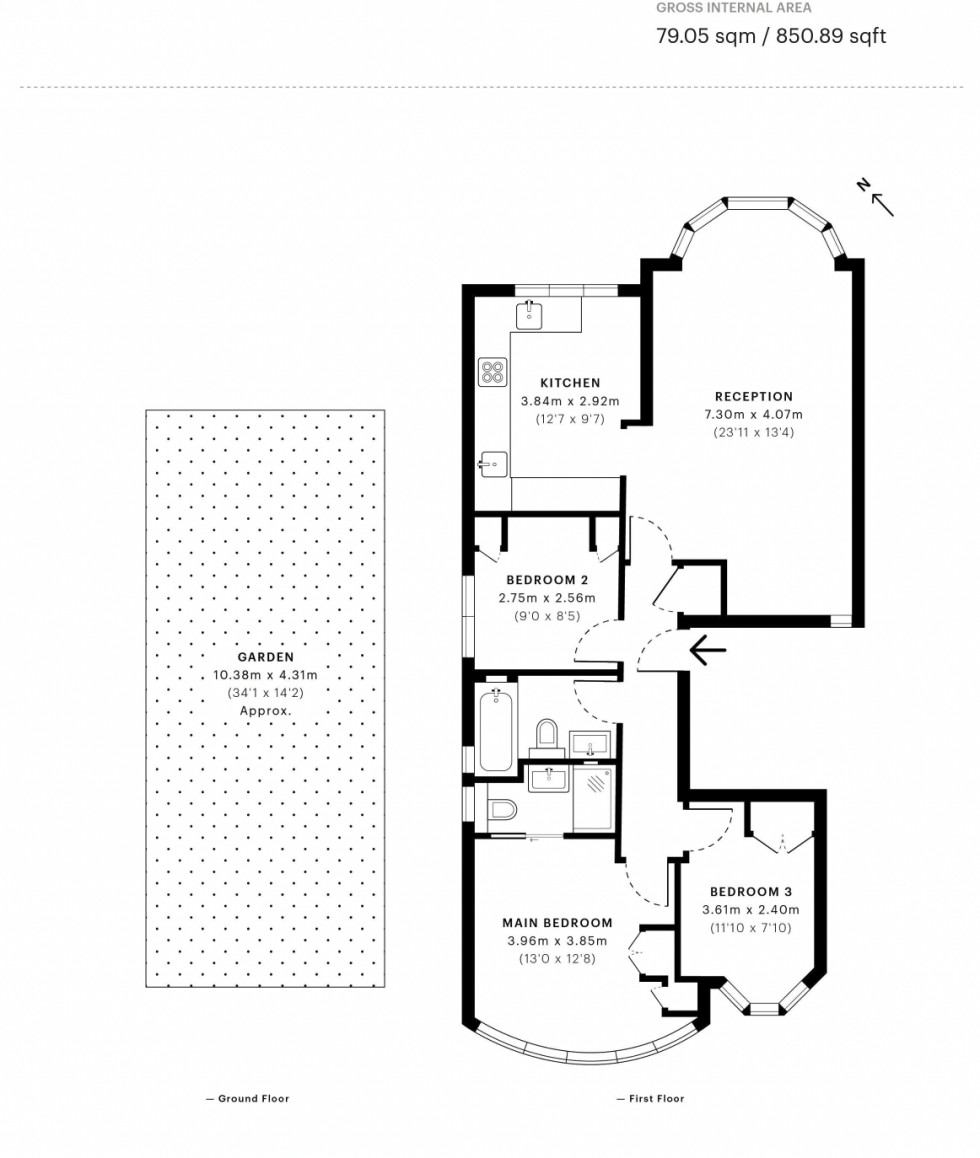 Floorplan for The Drive, Golders Green / Brent Cross