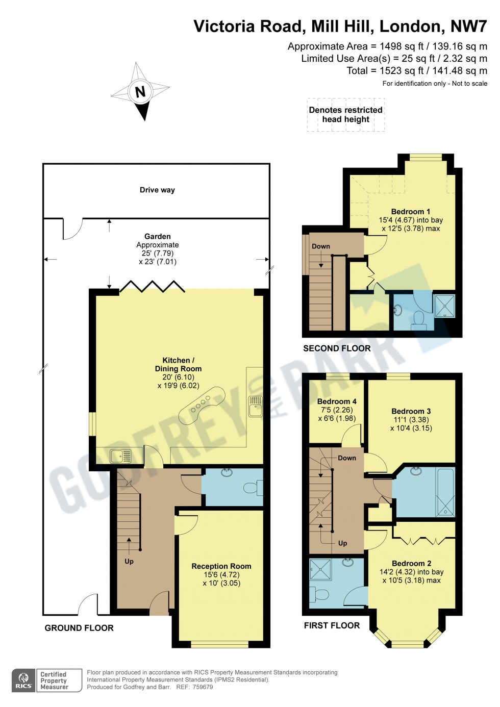 Floorplan for Victoria Road, Mill HIll